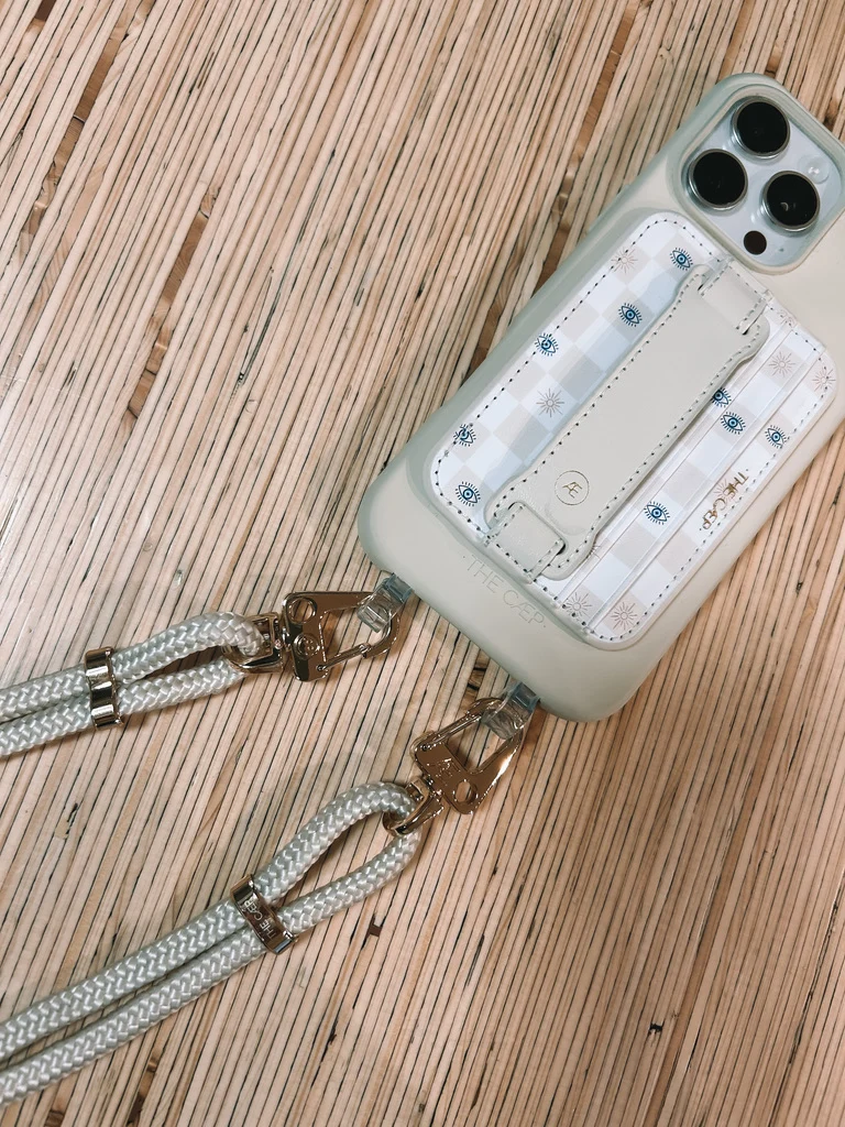 Beige Evil Eye/Sun Hoop Wallet MagSafe (RFID) - Image 3