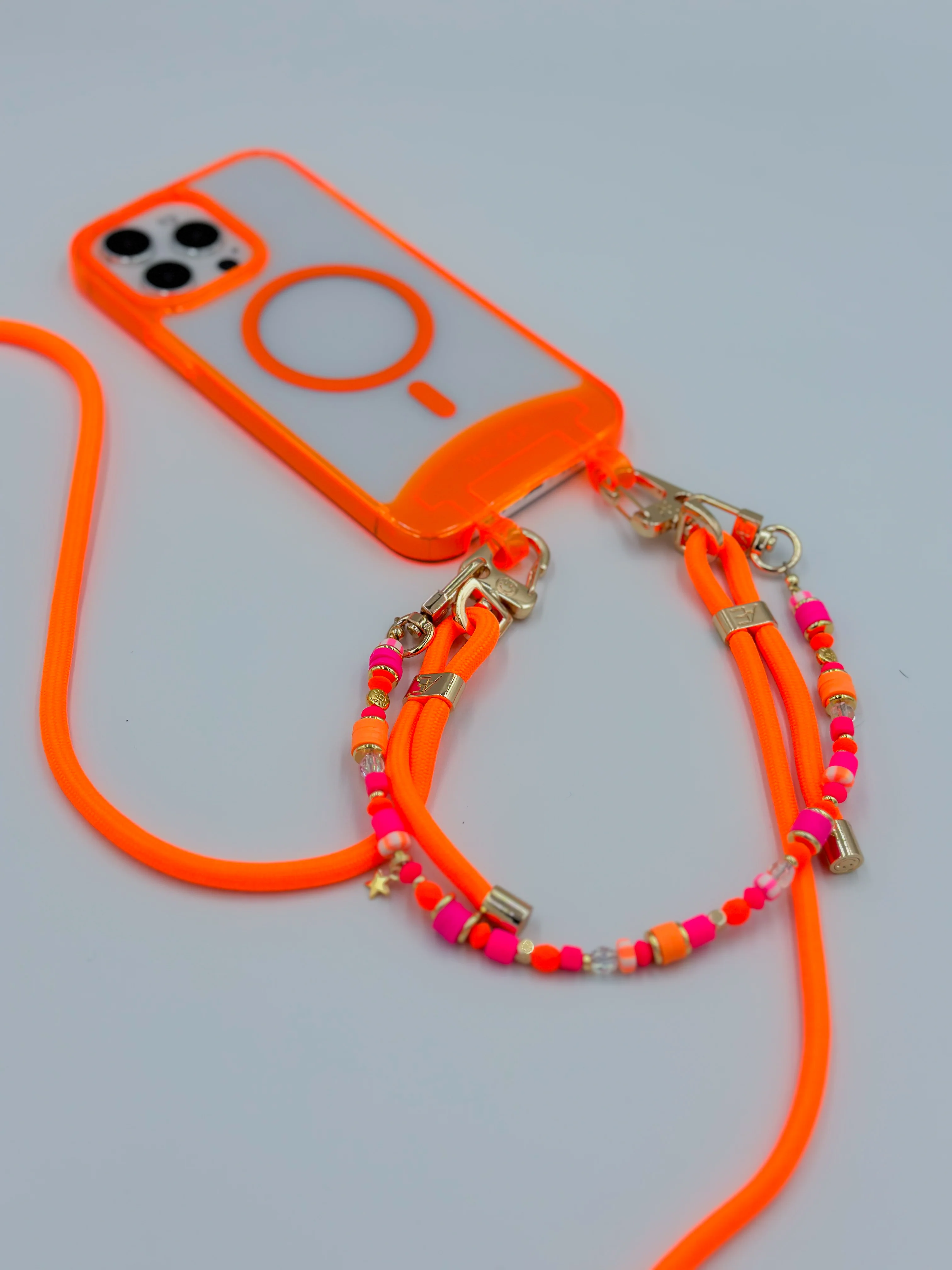 Clear Neon Orange iPhone Case - MagSafe - Image 4