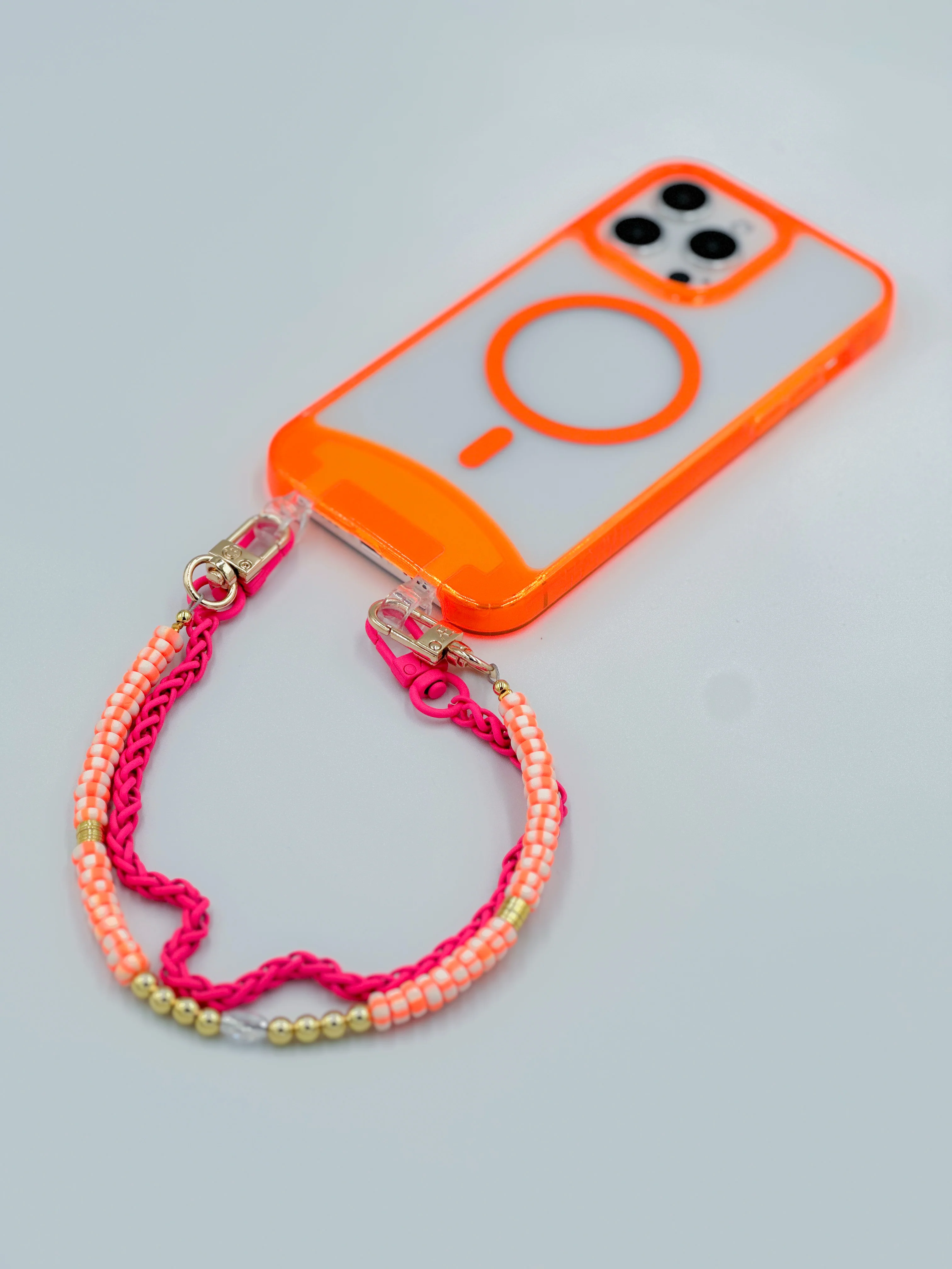 Clear Neon Orange iPhone Case - MagSafe - Image 6