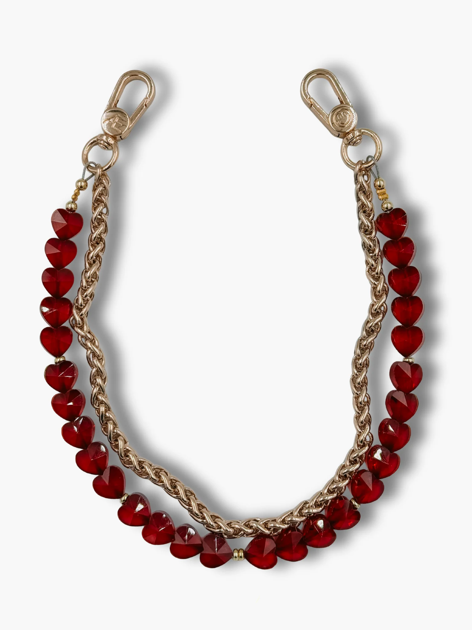 Dark Red Heart Phone Wristlet - Image 5