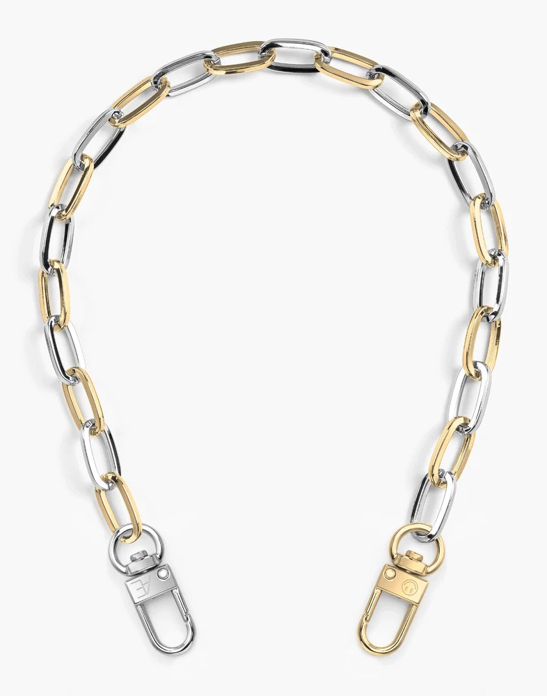 Gold/Silver Paperclip Phone Chain