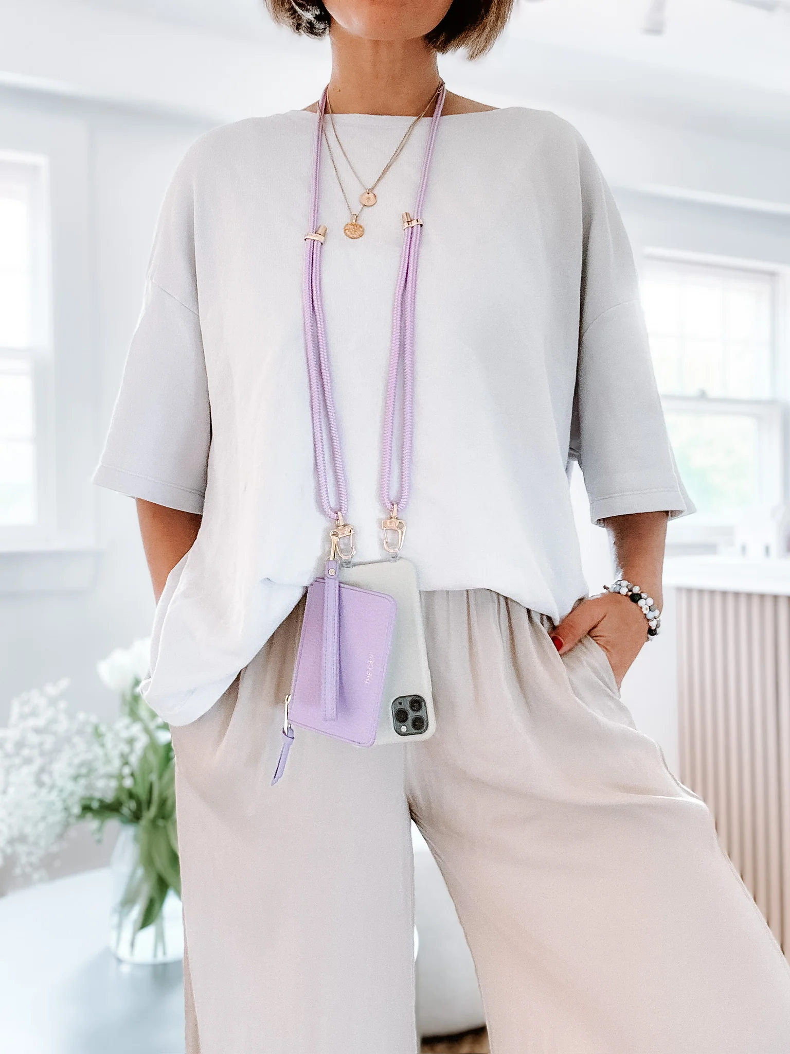Lilac Phone Strap - Final Sale - Image 4