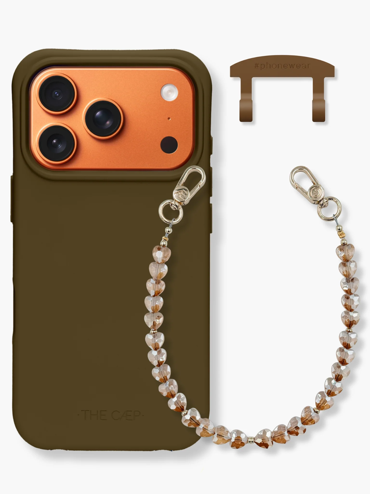Montana + Tan Heart Wristlet Set