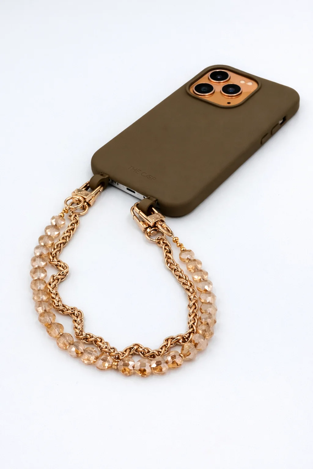 Tan Heart Phone Wristlet - Image 5