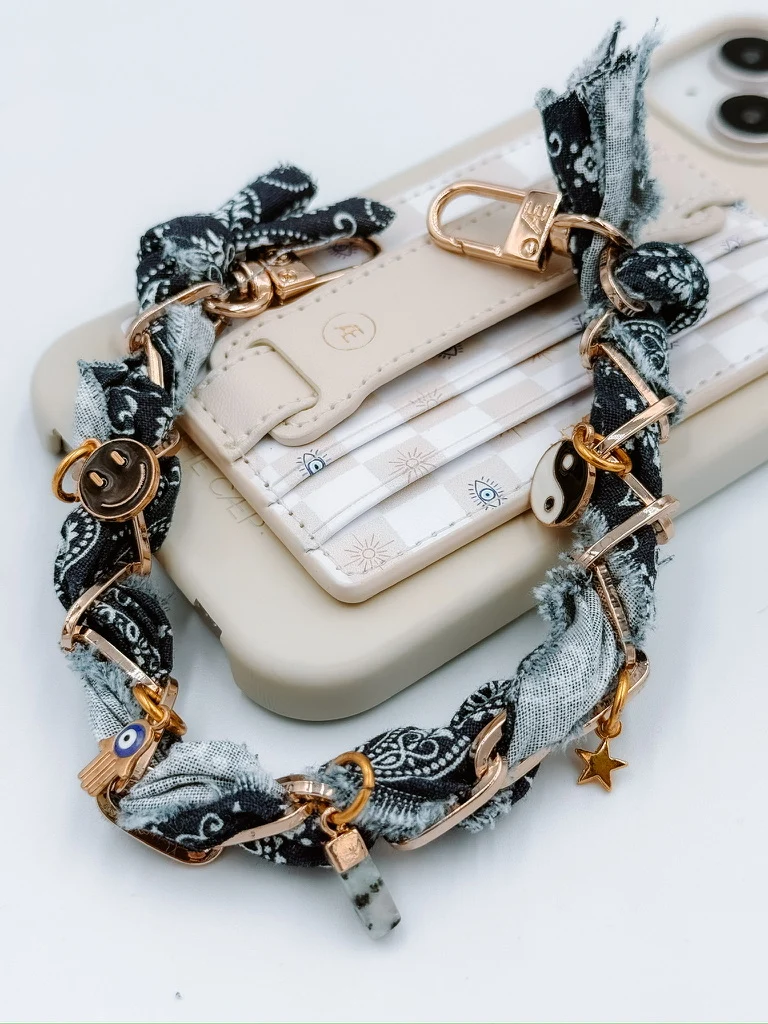 Blue Indie Phone Chain