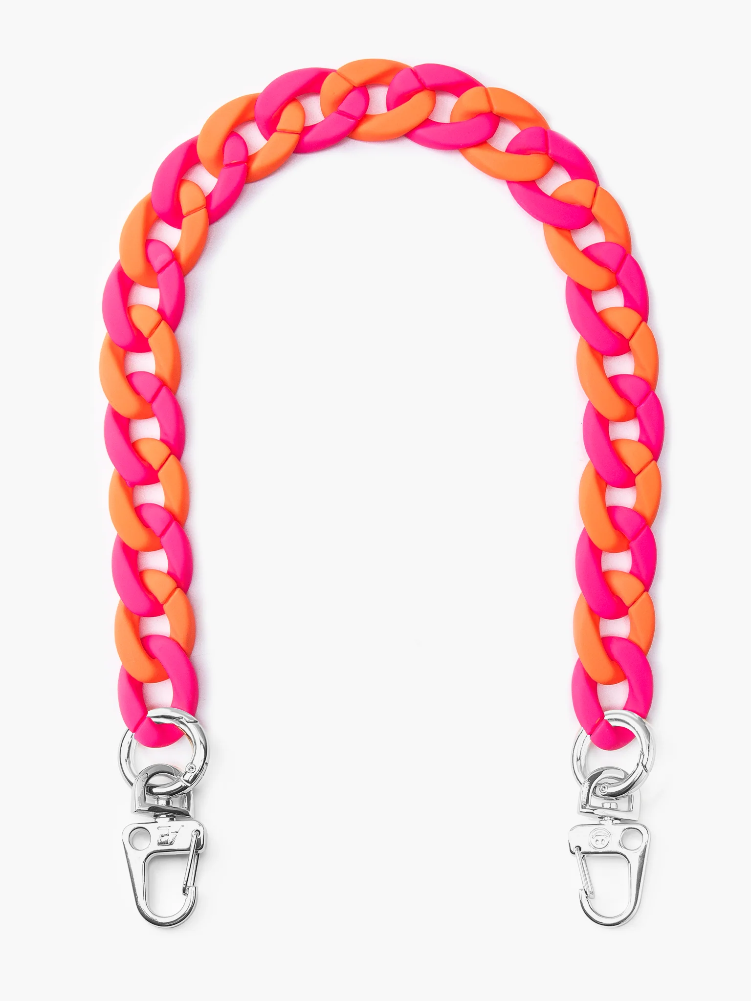 Neon Pink/Orange Chunky Phone Chain - Image 4