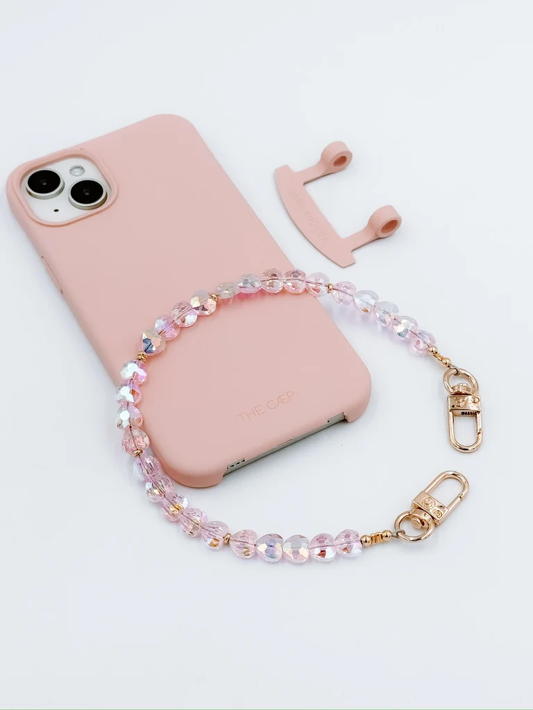 Pink Heart Phone Wristlet - Image 8