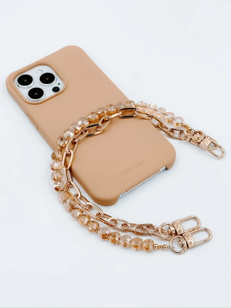 Tan Heart Phone Wristlet - Image 6